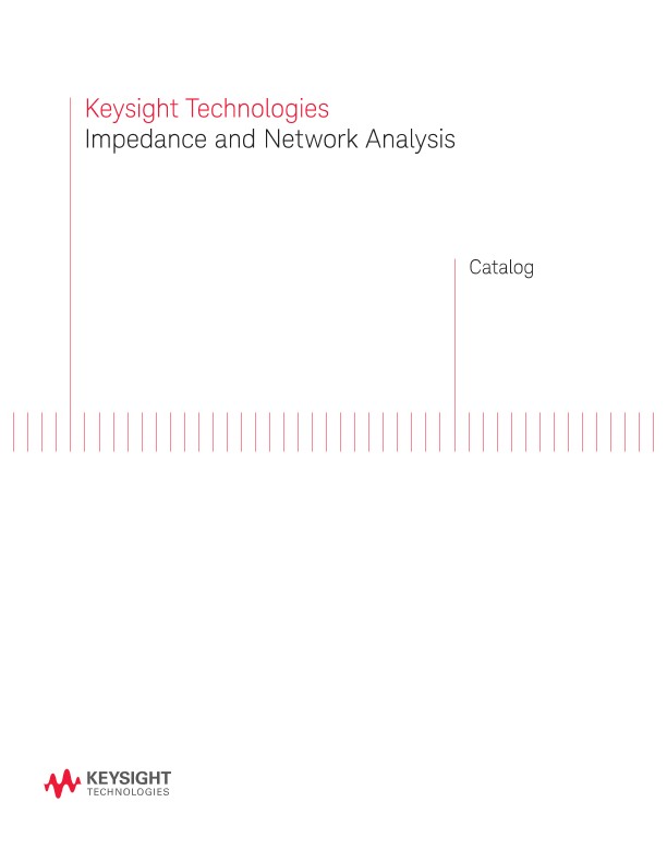 Impedance Measurement and Network Analysis PDF Asset Page Keysight